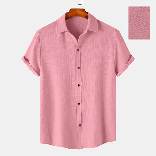 Men  Casual Wear Cotton Structured Shirt Dropshipera