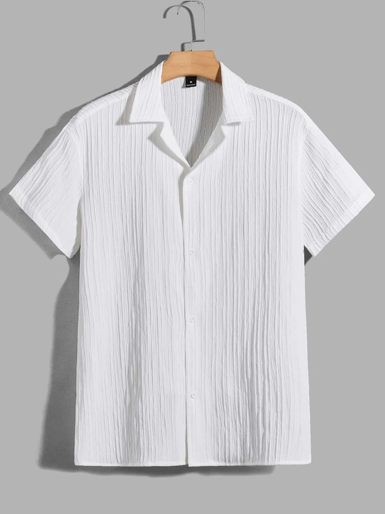 White Color Half Sleeves Regular Fit Formal Shirt for Men Dropshipera