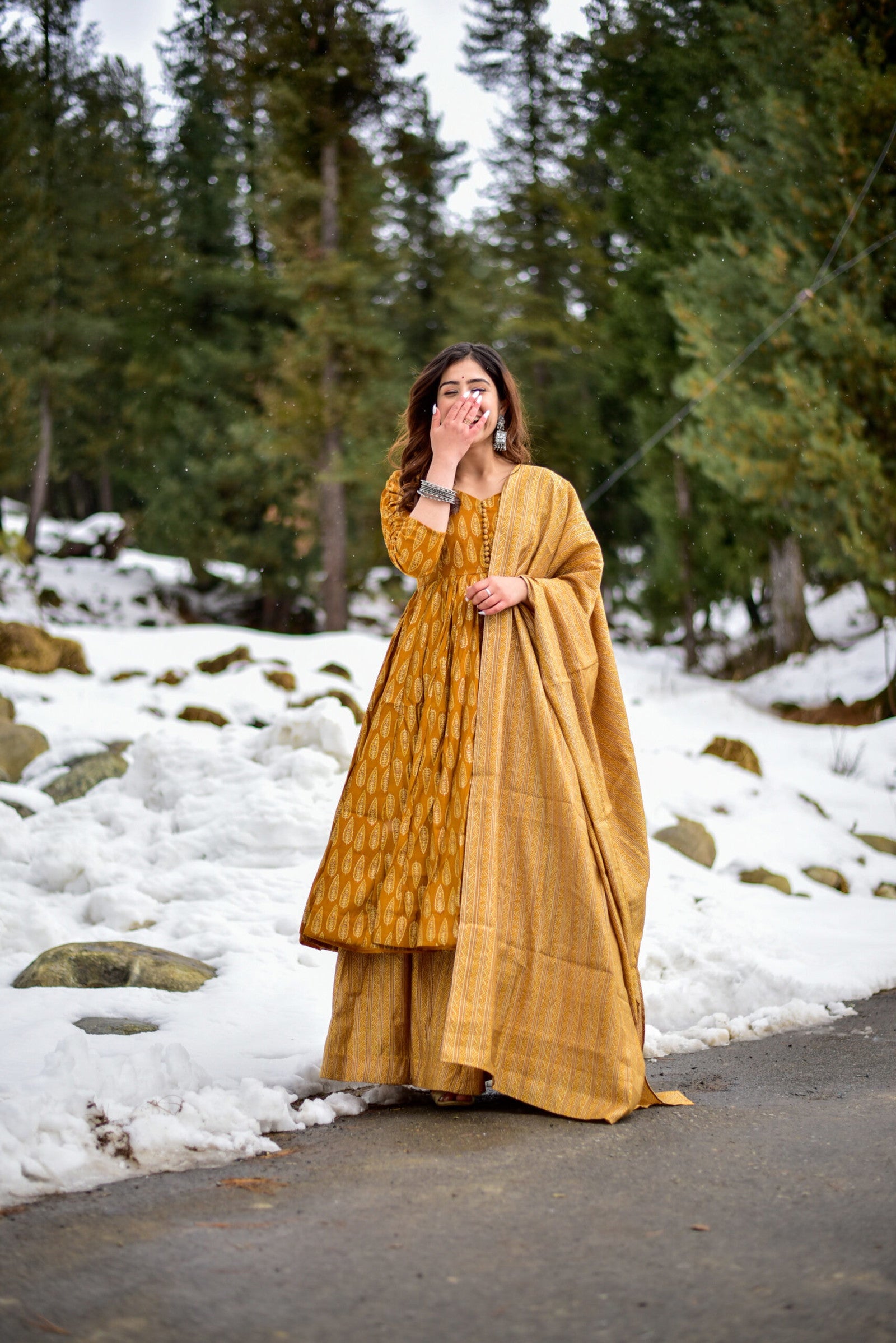 Glamorous Pumpkin Colour Fancy And Elegant partywear Kurta set For Women Dropshipera