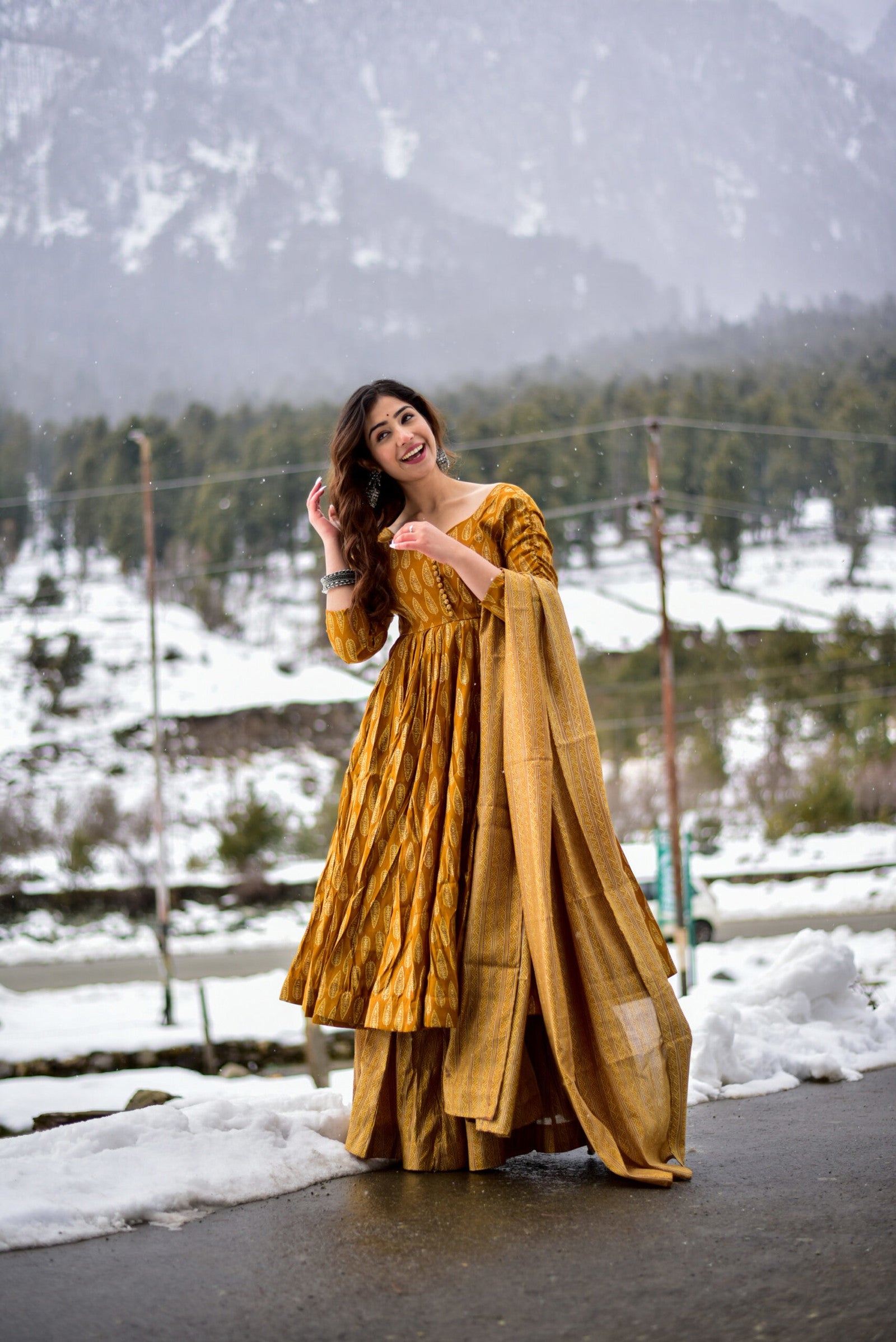 Glamorous Pumpkin Colour Fancy And Elegant partywear Kurta set For Women Dropshipera