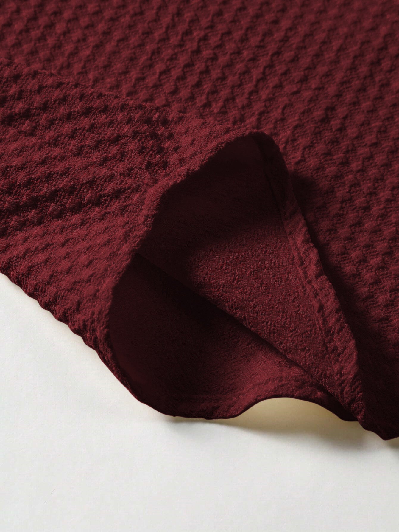 Maroon Men Regular Fit Solid Casual Half Sleeves Shirt Dropshipera