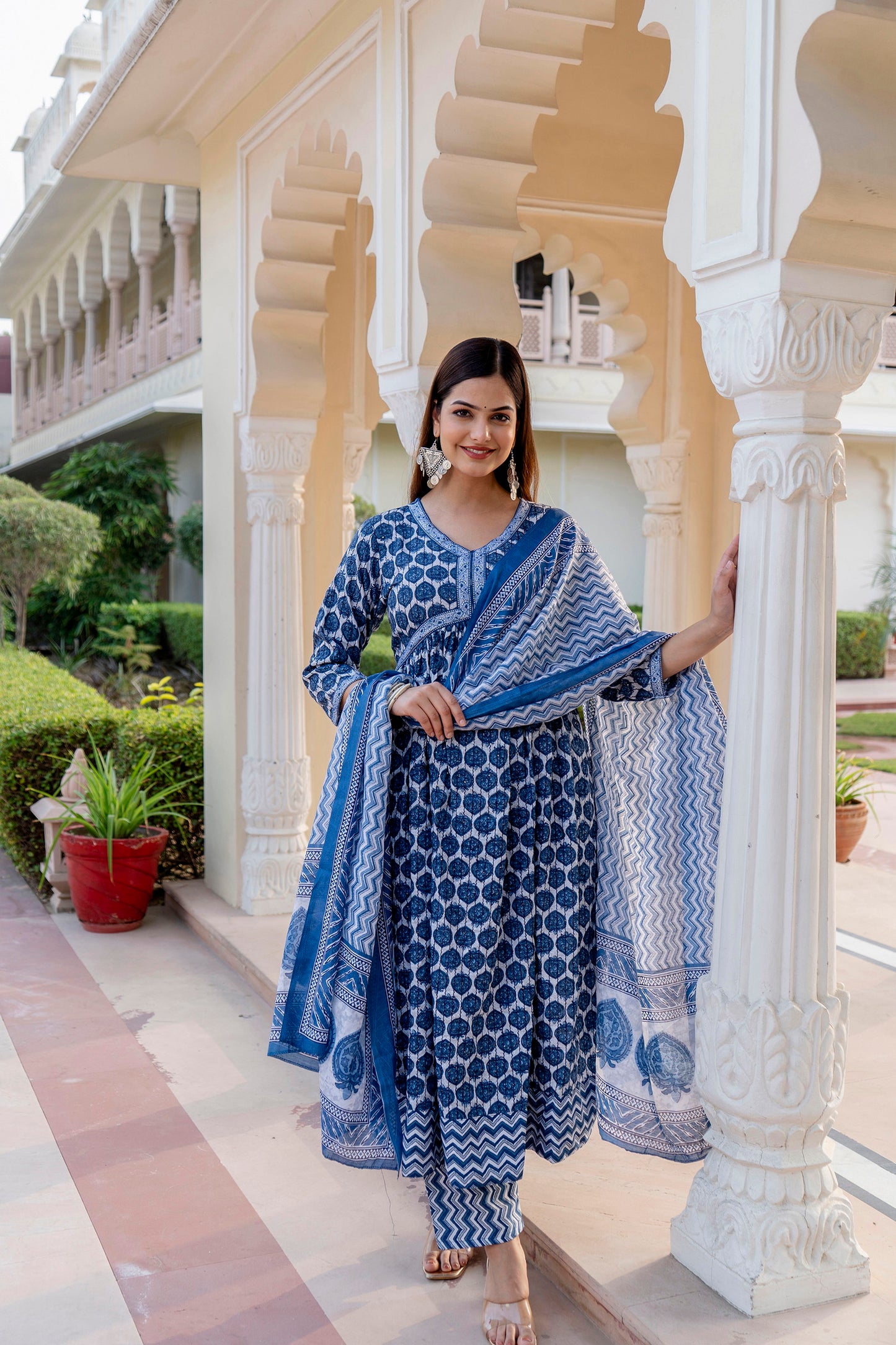 Women Rayon Kurta Pant Dupatta Set Dropshipera