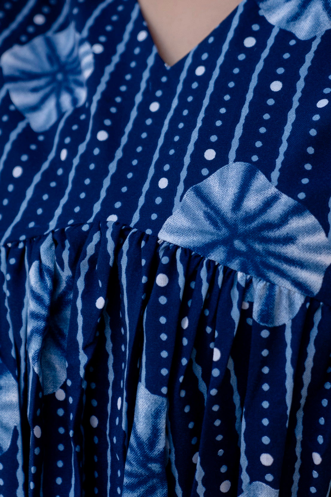 Women Blue Indigo Kurta and Pant Set With Dupatta Dropshipera