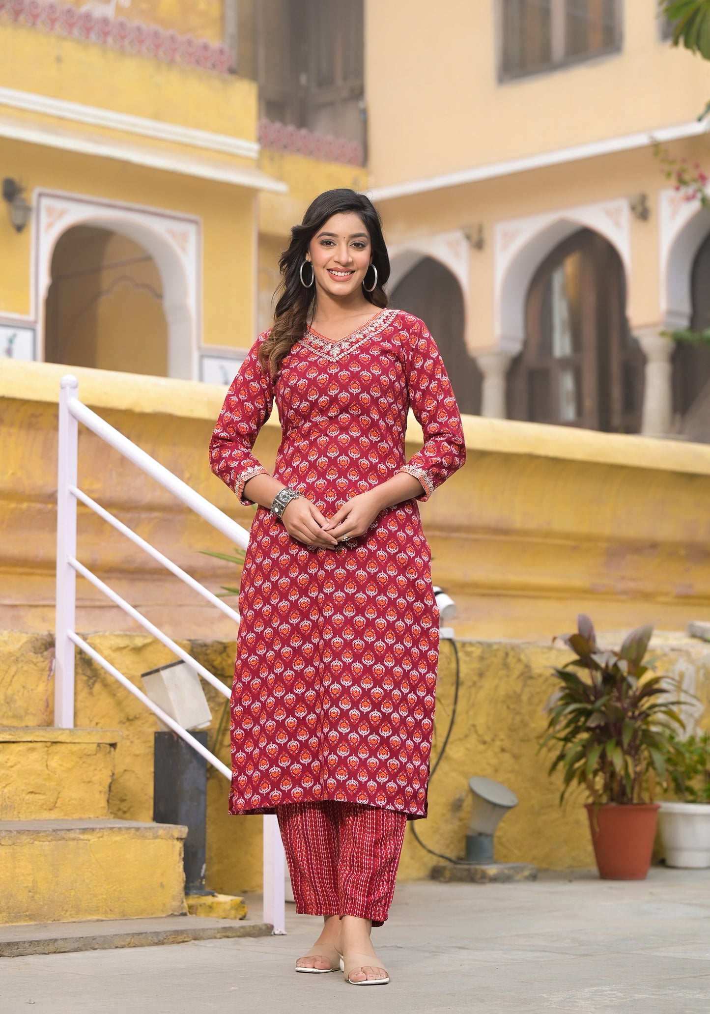 Beautiful and Elegant Designer Kurta Set with Bottom and Dupatta Dropshipera