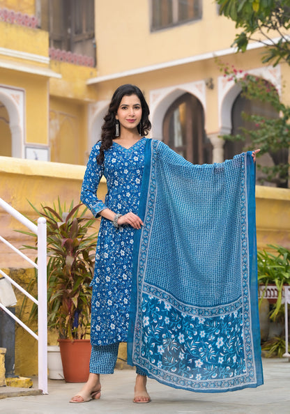 Stylish and Designer Kurta Set with Bottom And Dupatta for Women Dropshipera