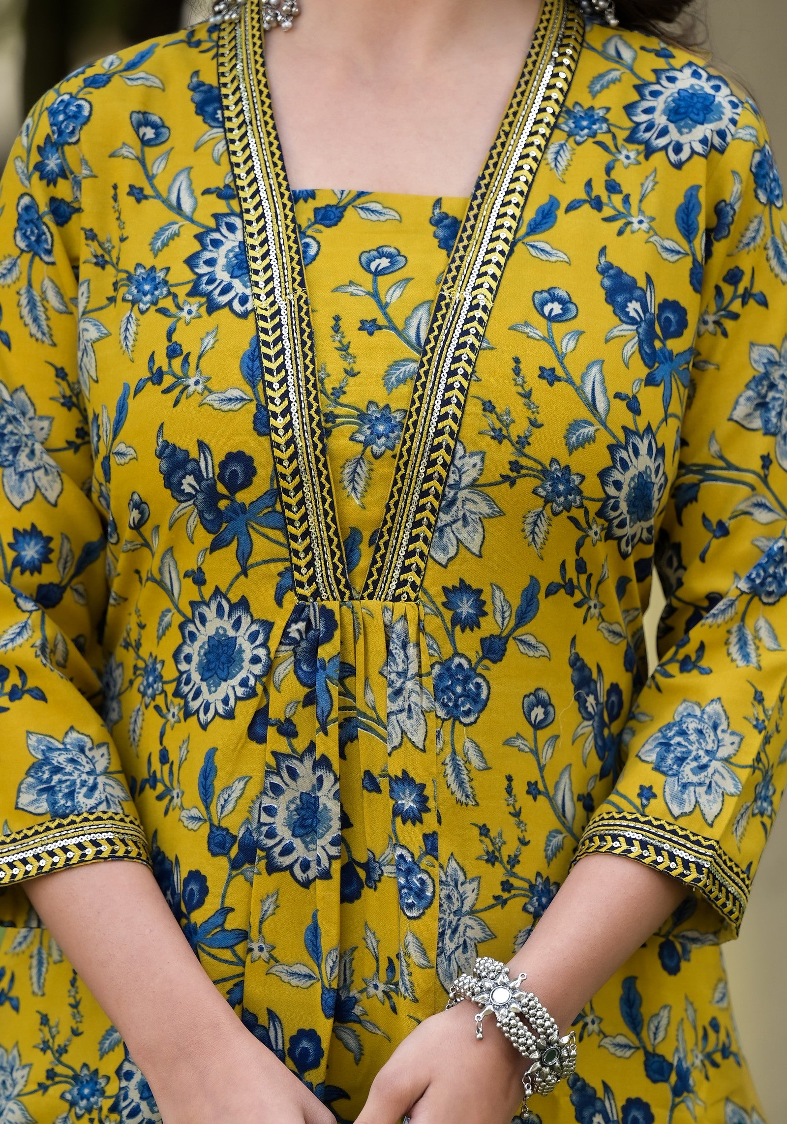 Simple Straight Kurta Set with Bottom Wear and Dupatta in Yellow Color Dropshipera
