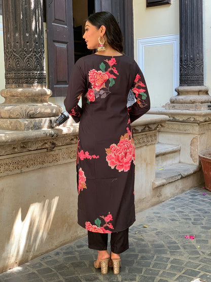 Designer Women Straight Kurta And Pant With Dupatta Set Dropshipera