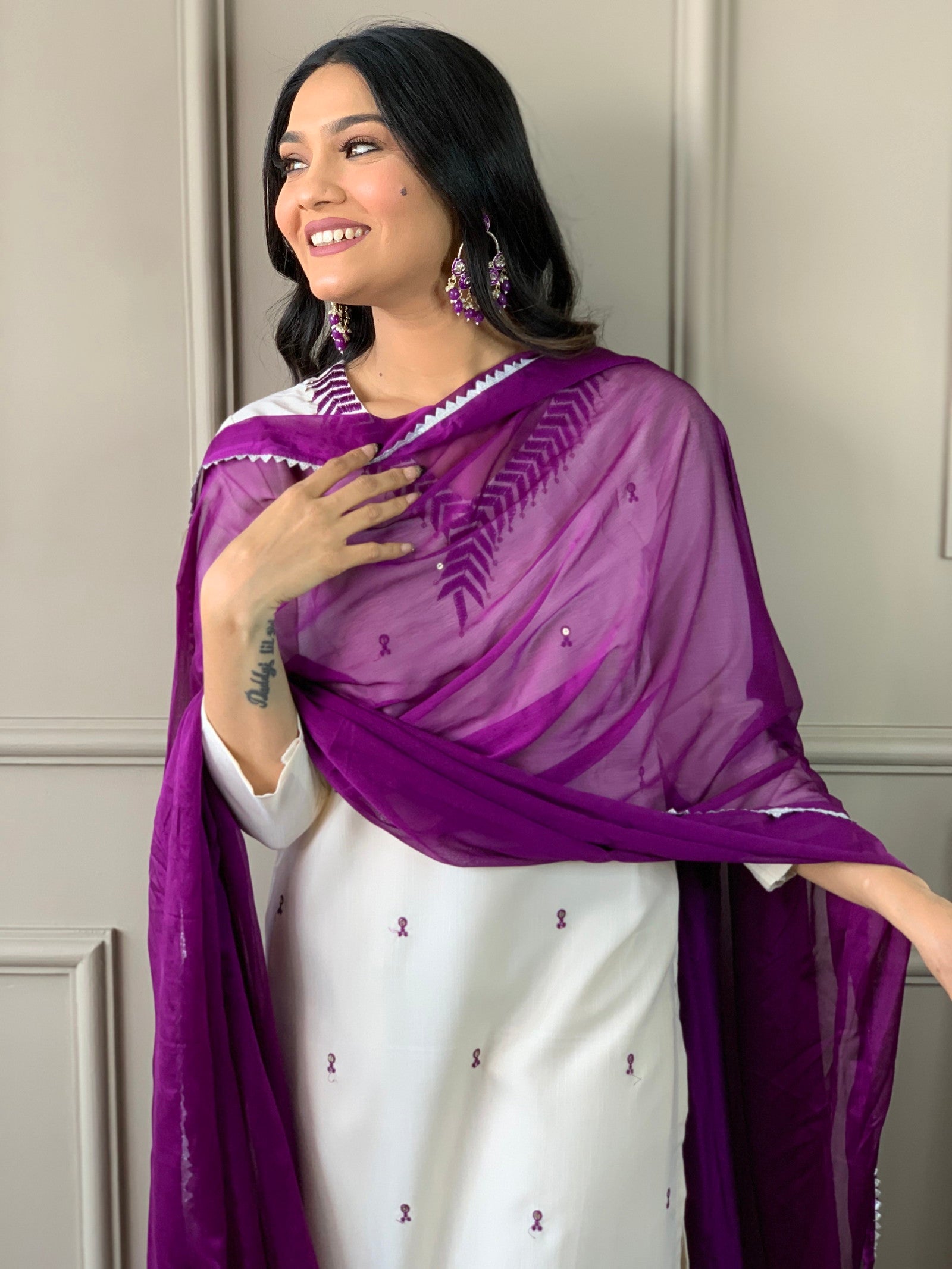 Designer Embroidery Sequnce Rayon Kurta Set with Bottom and Dupatta Dropshipera