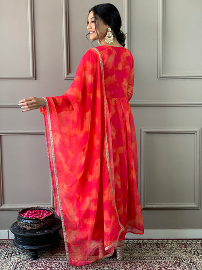Beautiful Suit In Alia Design With Pant And Dupatta Dropshipera
