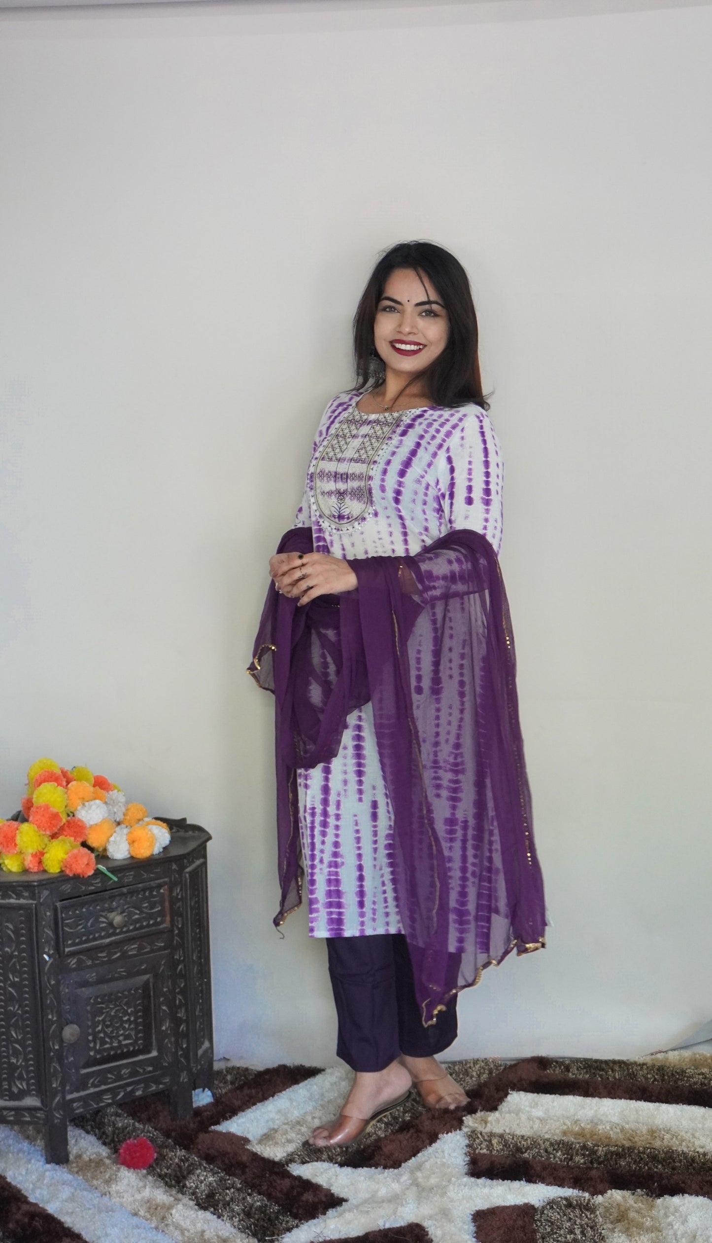 New Beautiful Design Rayon Suit With Pant Dropshipera