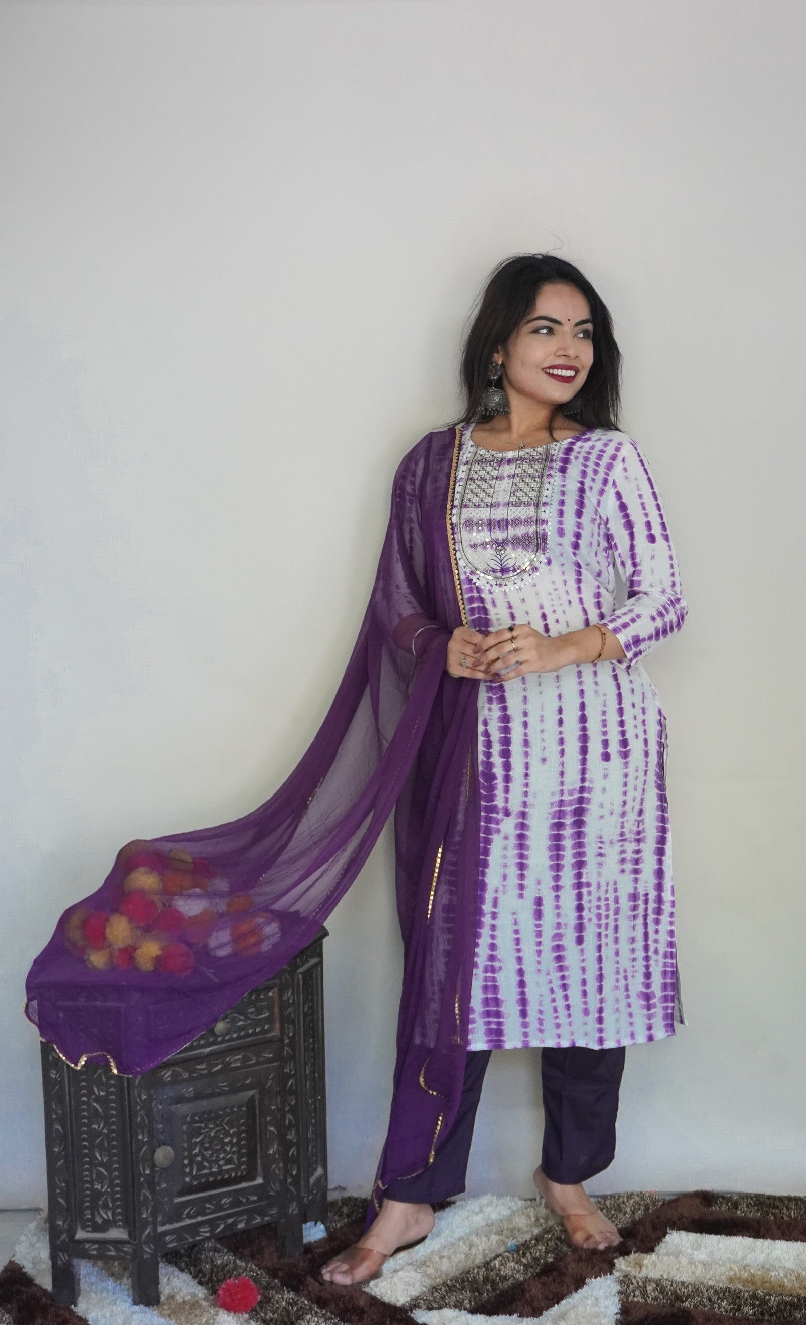 New Beautiful Design Rayon Suit With Pant Dropshipera