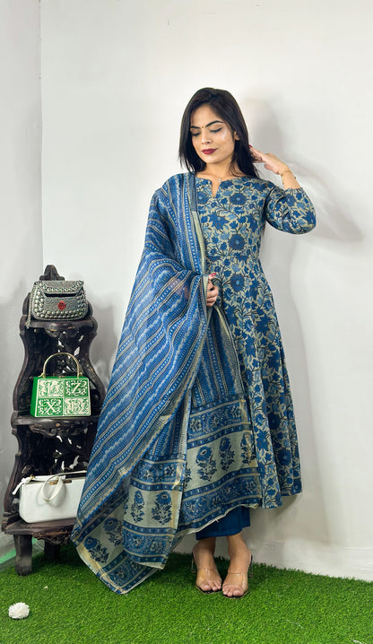 Beautiful Design Rayon Suit With Bottom And Dupatta Dropshipera
