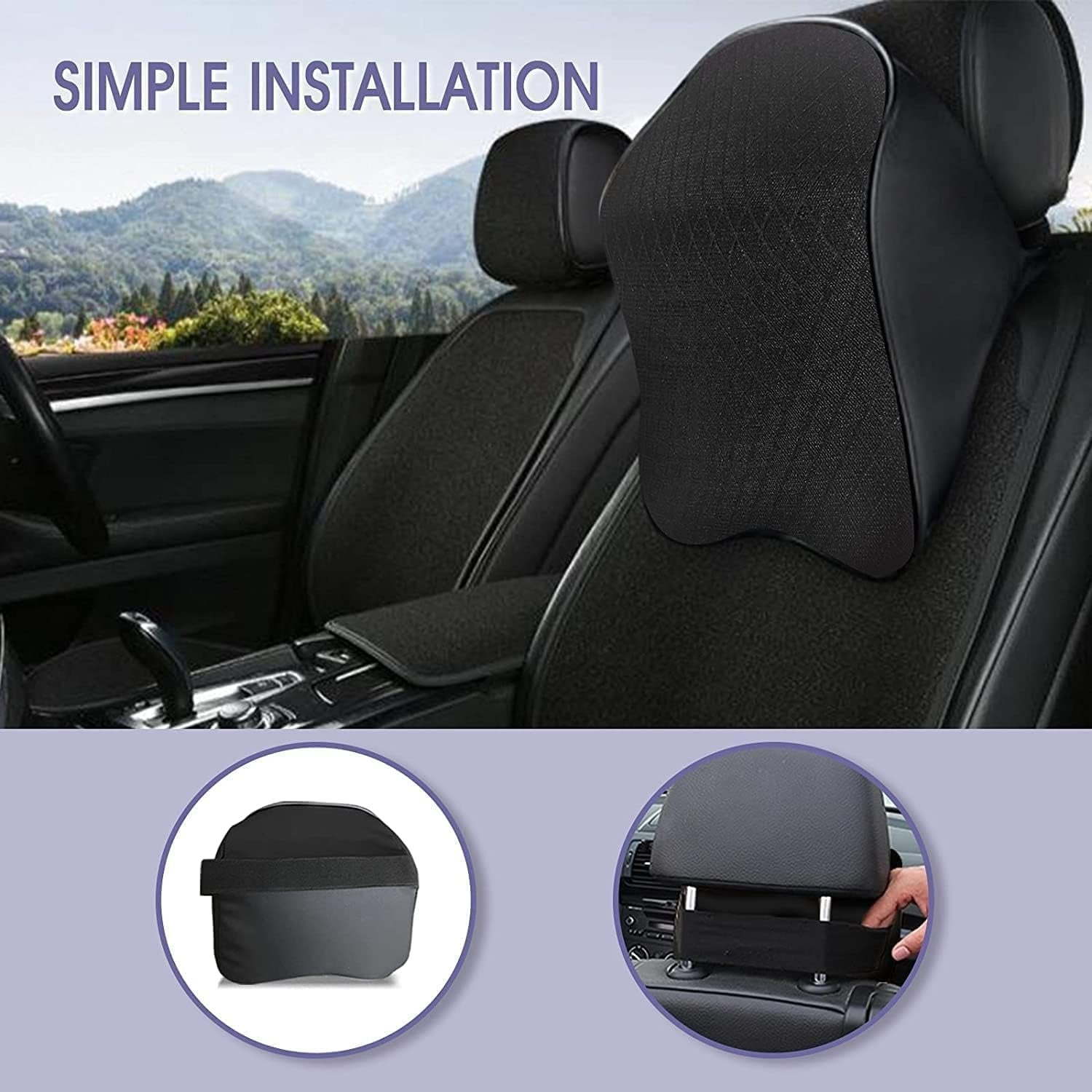 Memory Foam Car Head Rest Mojo