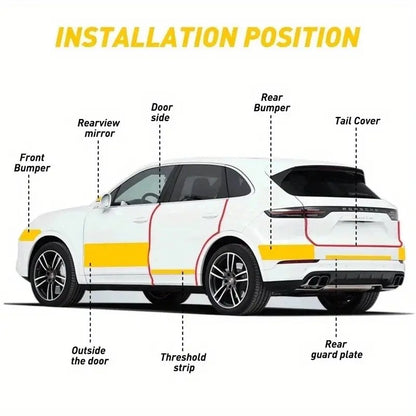 High Gloss Anti Scratch Black Carbon Fiber Paint Protection Film Tape Mojo