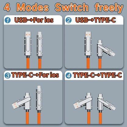 4 in 1 data cable & Accessories With USB Type-C Mojo