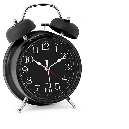 Twin Bell Black Clock Small Mojo