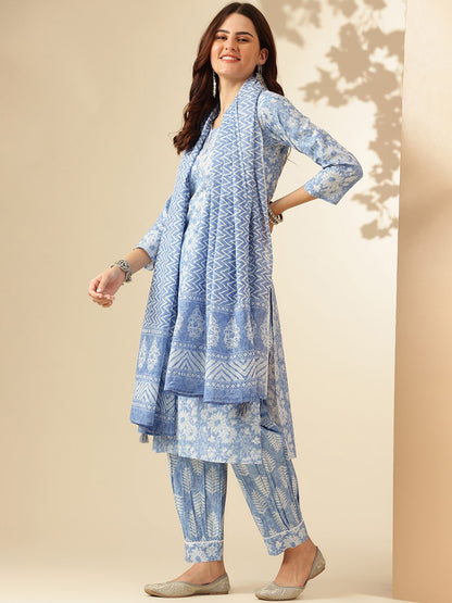 Women's Rayon Kurta Set With Printed Dupatta Set Dropshipera