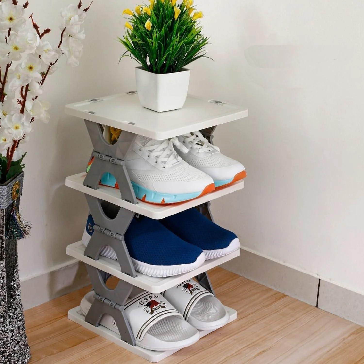 Foldable Space Saving Shoes Rack 3 Layer 18057