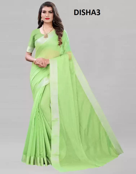 Women Designer Saree (Green, 6.3 m) 16135