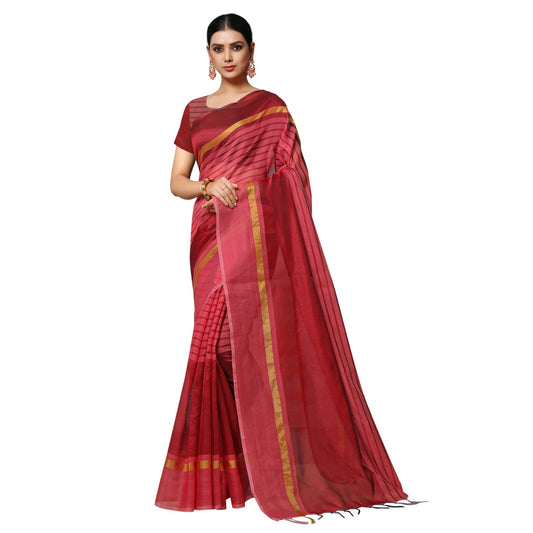 Women Designer Saree (Red, 6.3 m) 16135