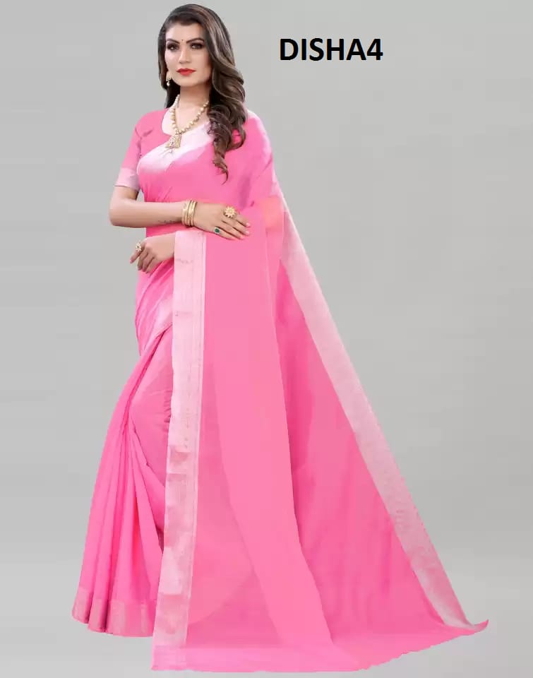 Women Designer Saree (Pink, 6.3 m) 16135