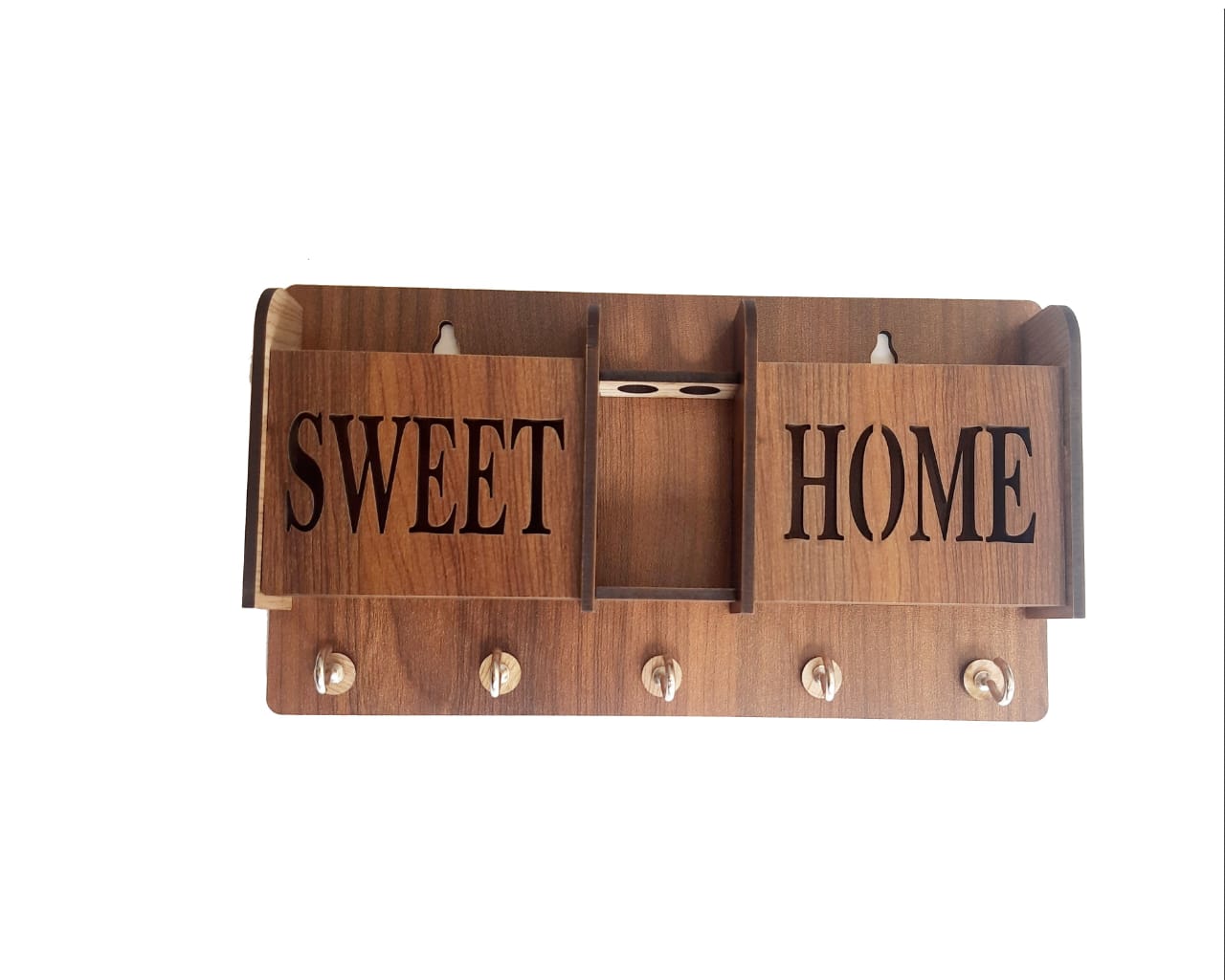 Sweet Home Wooden Phone Stand & Keyholder 18309