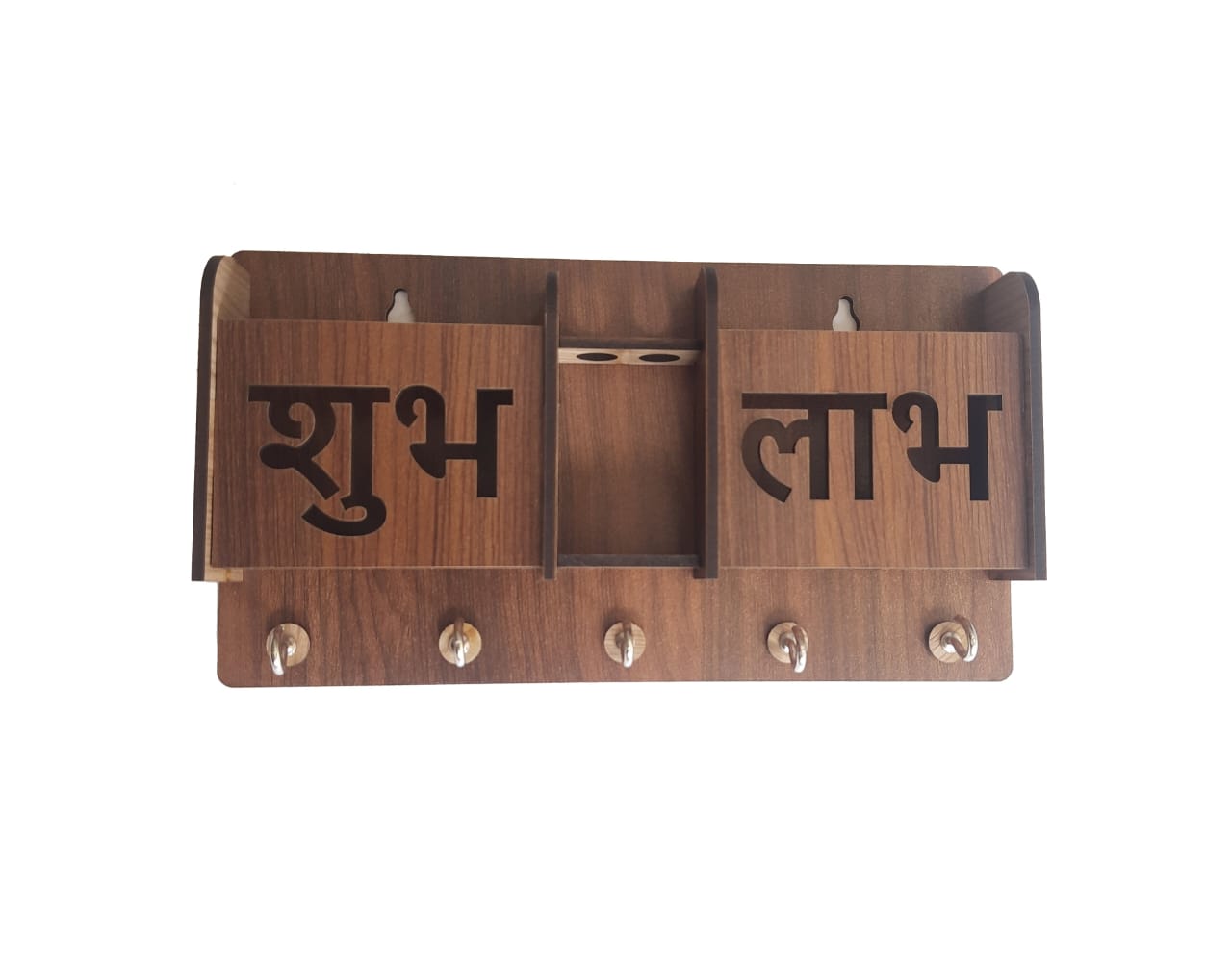 Shubh Labh Wooden Phone Stand & Keyholder 18309