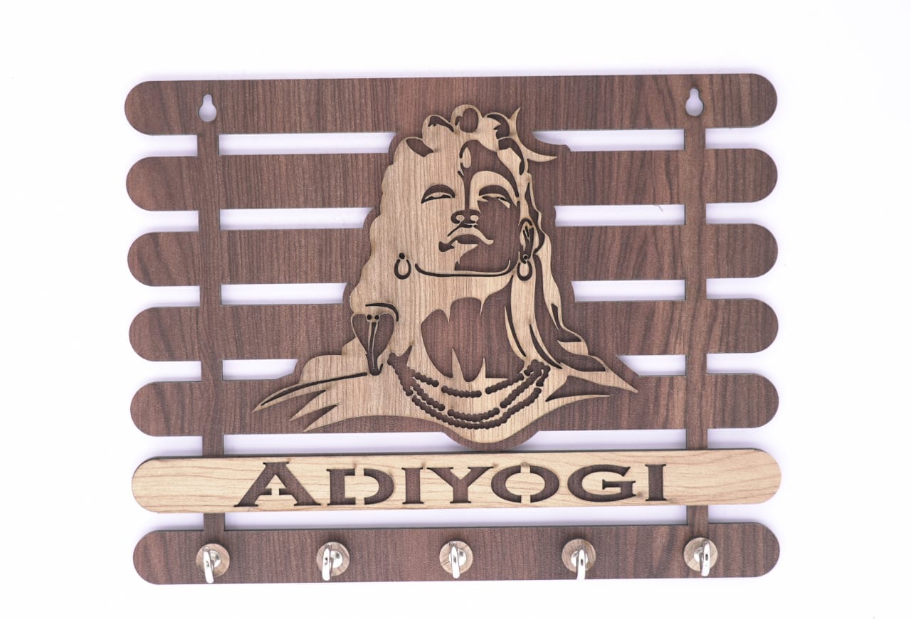 Adiyogi Wooden Keyholder 18309