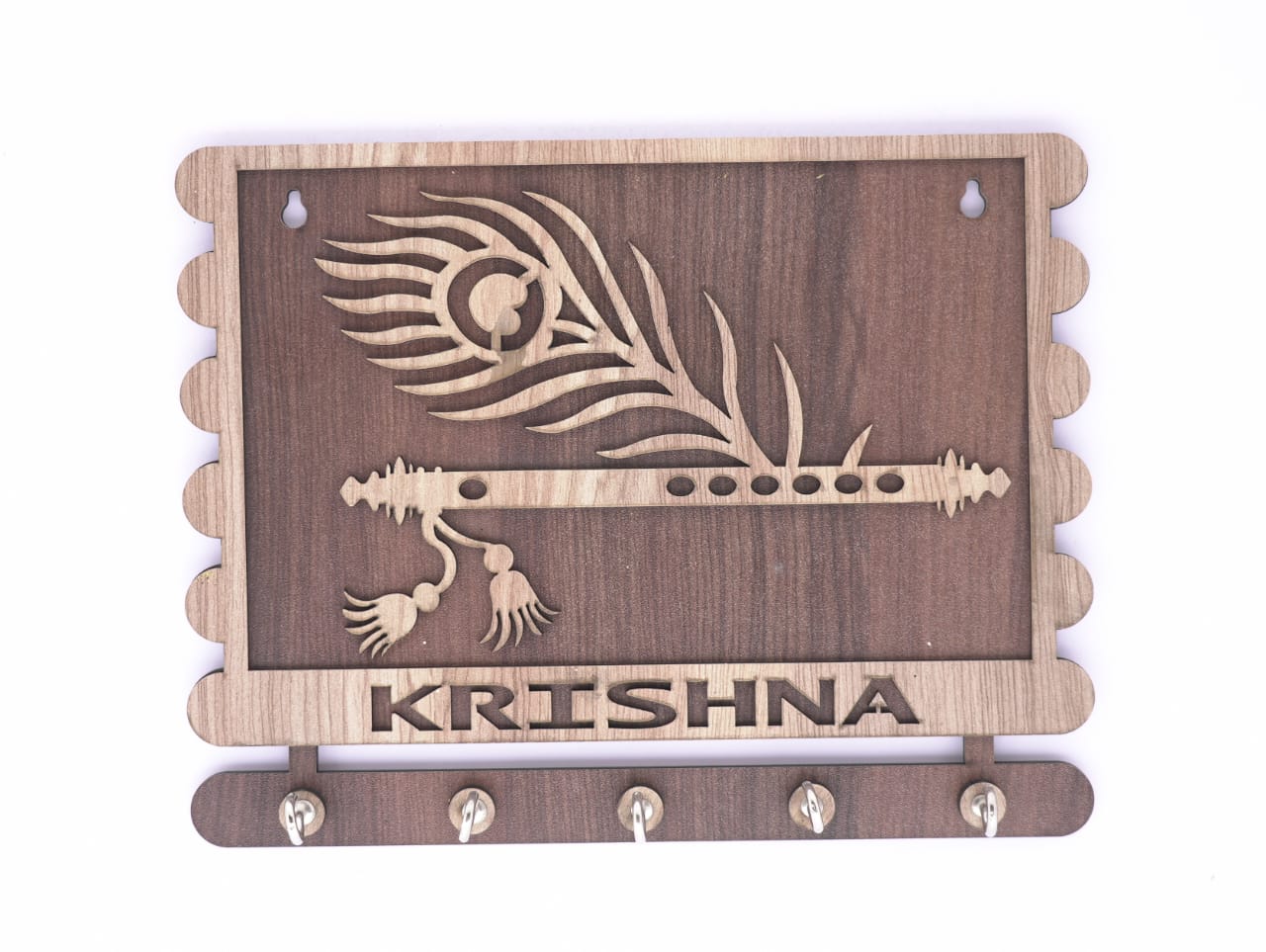 Krishna Wooden Keyholder 18309