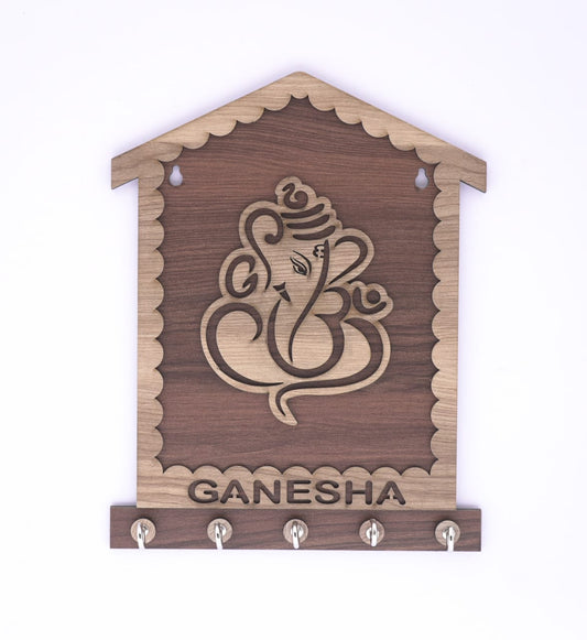 Ganesh Wooden Keyholder 18309