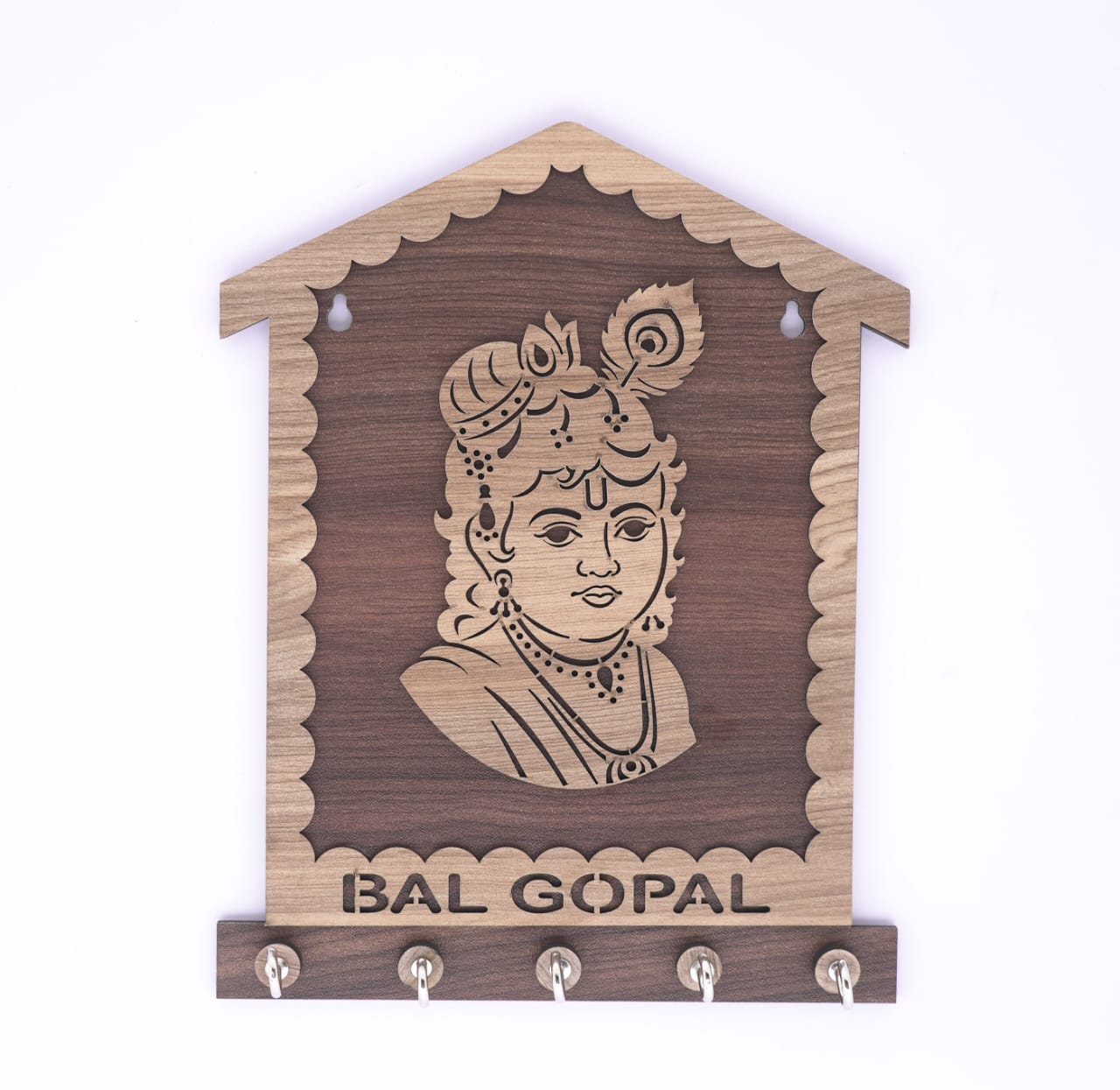 Bal Gopal Wooden Keyholder 18309