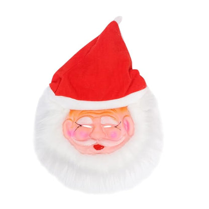 Baal Funny Santa Claus Face Mask for Kids and Adults Christmas Celebration (Red & White, Set of 2) 16778