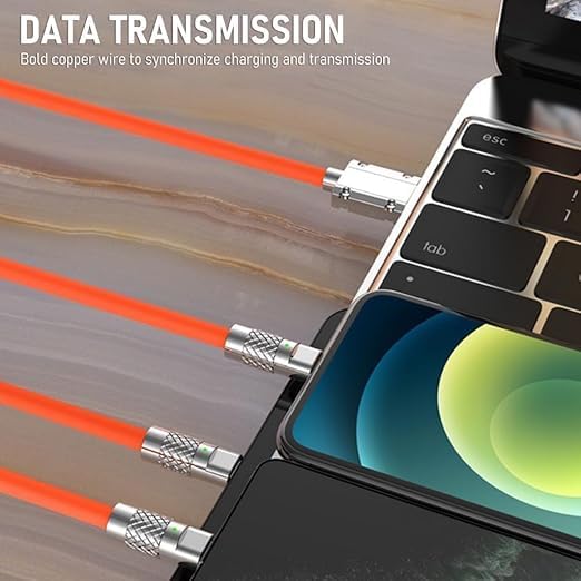 3 in 1 superfast charging zinc alloy Data Cable 18895