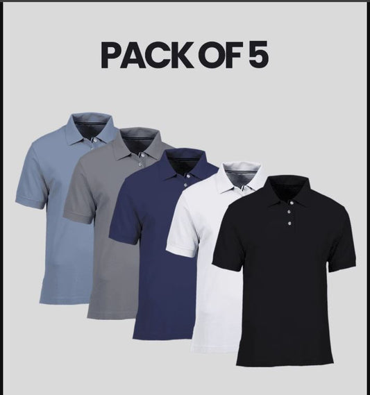 pack of 5 polo tshirt (Vason) 18626