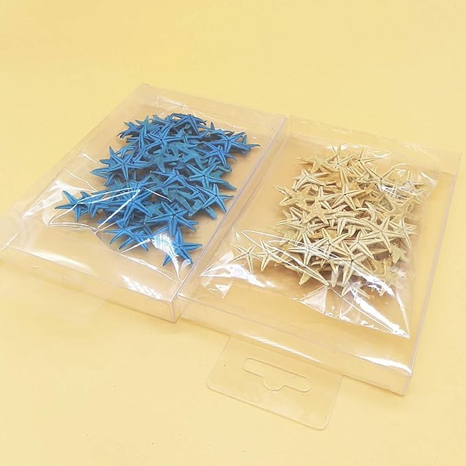 180 Pcs Small Starfish Star (Blue & Yellow) - My Fashion Sell