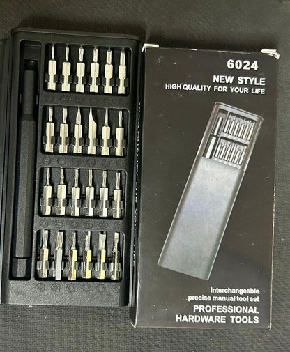 24 - in - 1 Precision Screwdriver Set with 24 Alloy S2 Steel Bits,Repair Tool Kit - My Fashion Sell