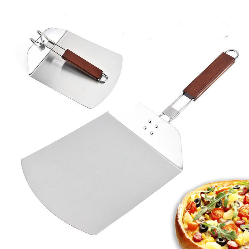Stainless Steel Kitchen Supplies Baking Scraper Pizza Shovel Folding My Store