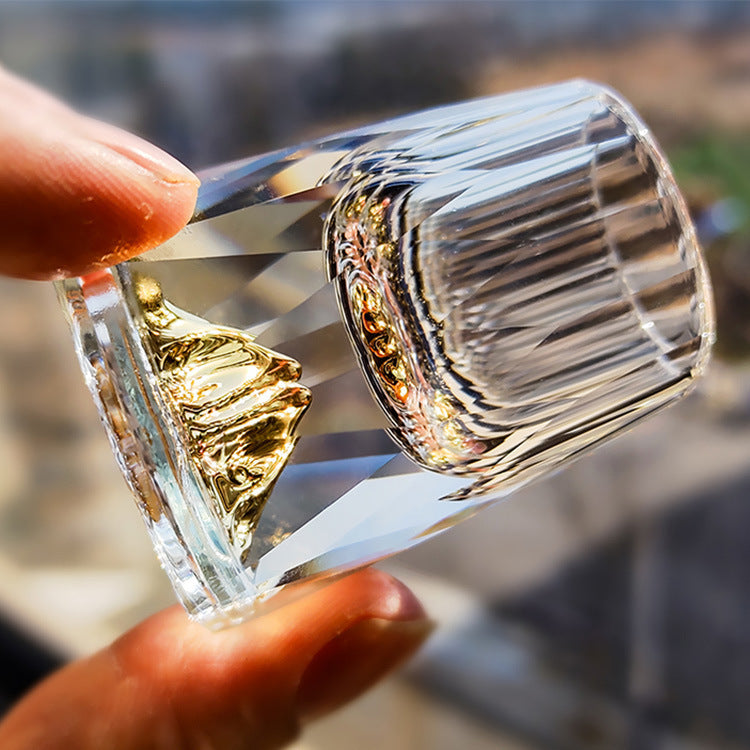 Three-dimensional Crystal Cut Jinshan Liquor Glass My Store