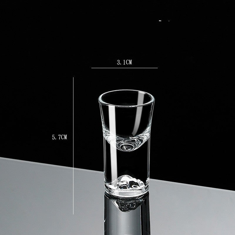 Small Crystal Glass One-shot Cup Divider Gold Foil Liquor Cup My Store