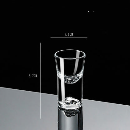 Small Crystal Glass One-shot Cup Divider Gold Foil Liquor Cup My Store