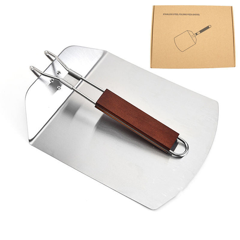 Stainless Steel Kitchen Supplies Baking Scraper Pizza Shovel Folding My Store