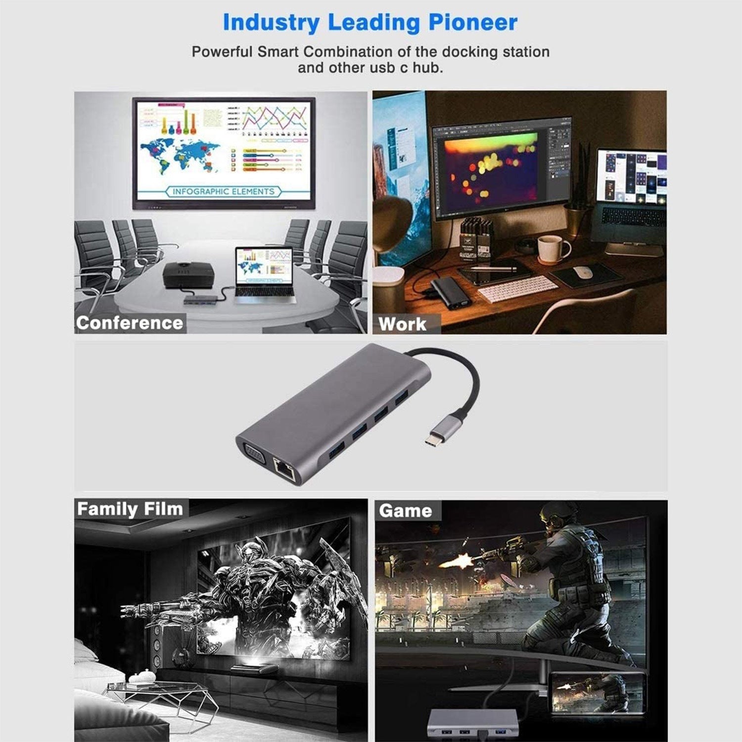 Type-c Docking Station 11-in-one With Hdmi Network Card All-in-one Converter My Store