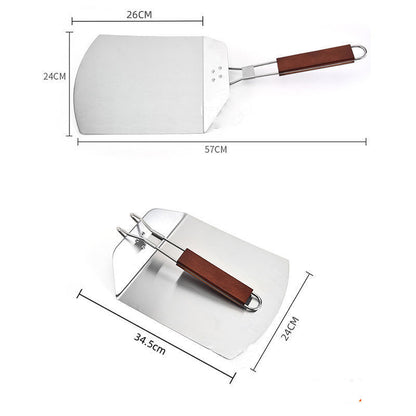 Stainless Steel Kitchen Supplies Baking Scraper Pizza Shovel Folding My Store