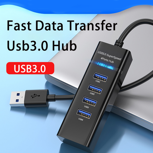 4 Port USB HUB SuperSpeed 3.0 Portable Mini-Hub DASTAVEJA