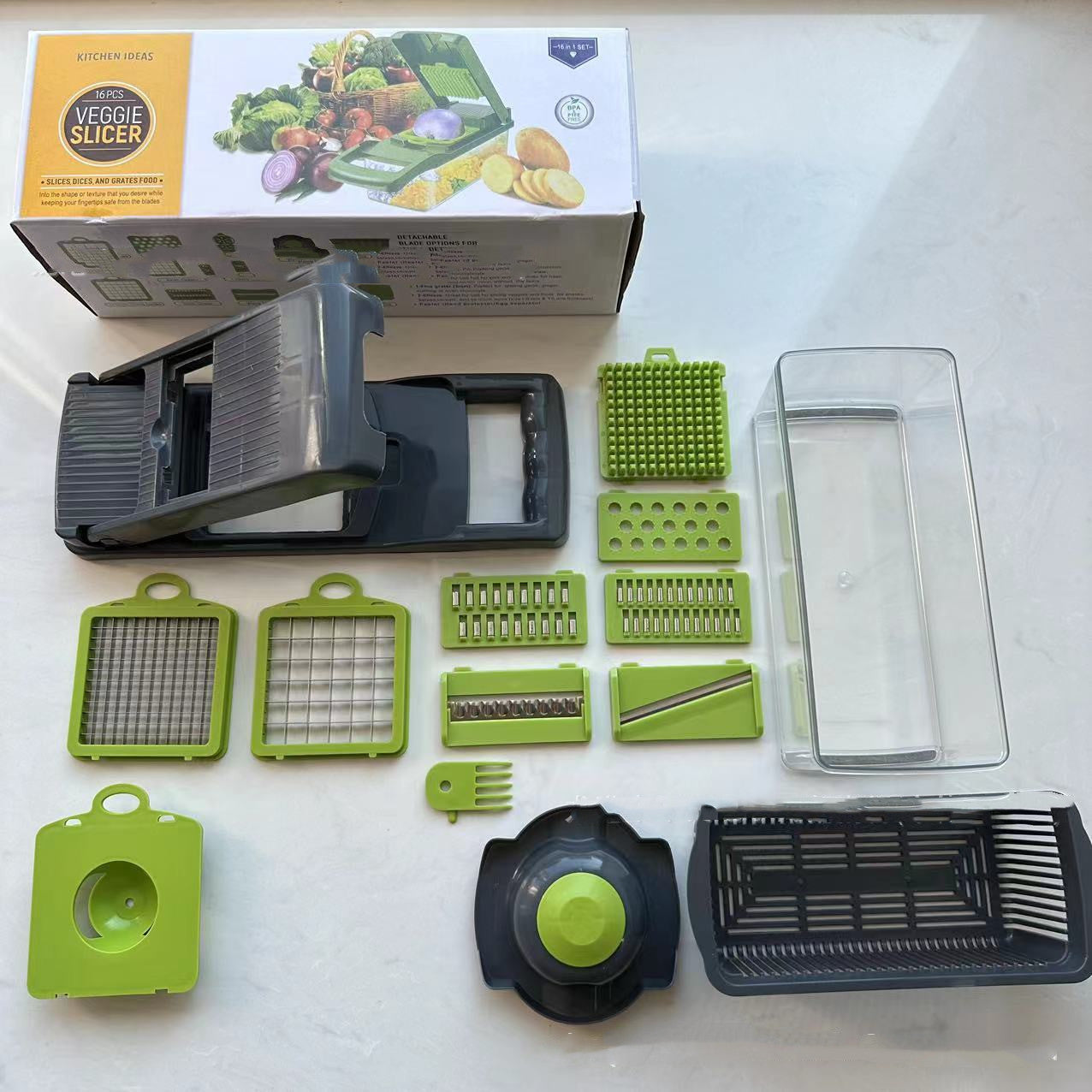 Chopper Storage Fantastic Kitchen Shred Dicing Slicer Vegetable Cutting My Store