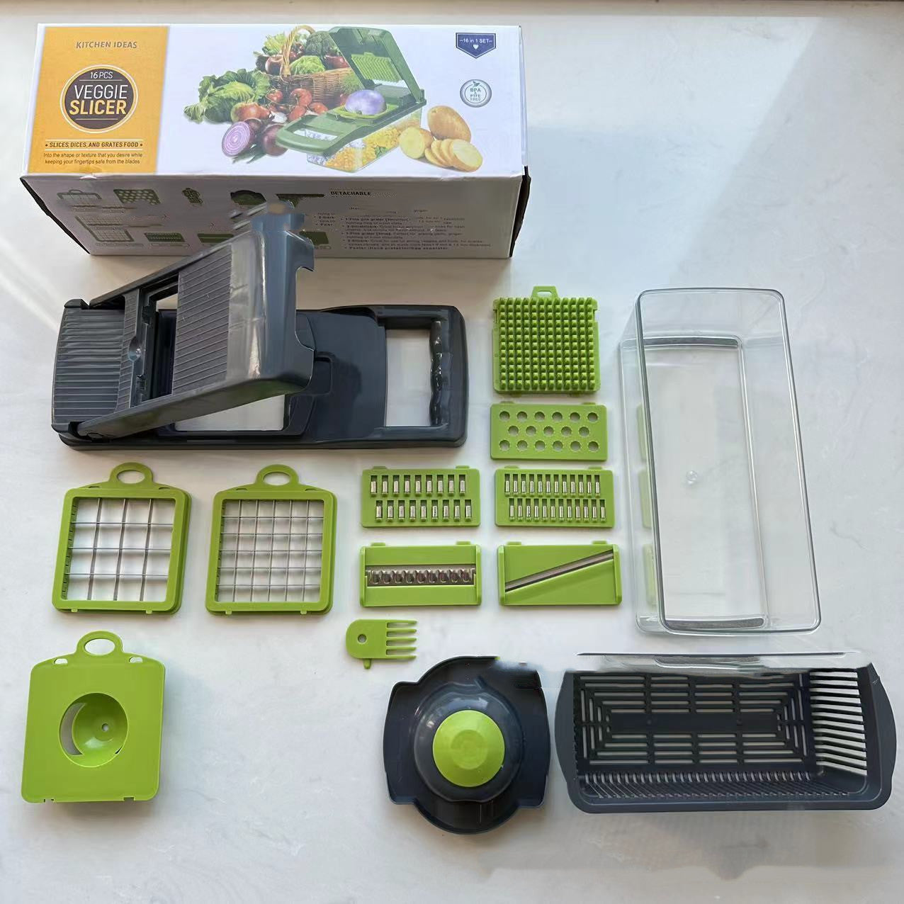Chopper Storage Fantastic Kitchen Shred Dicing Slicer Vegetable Cutting My Store