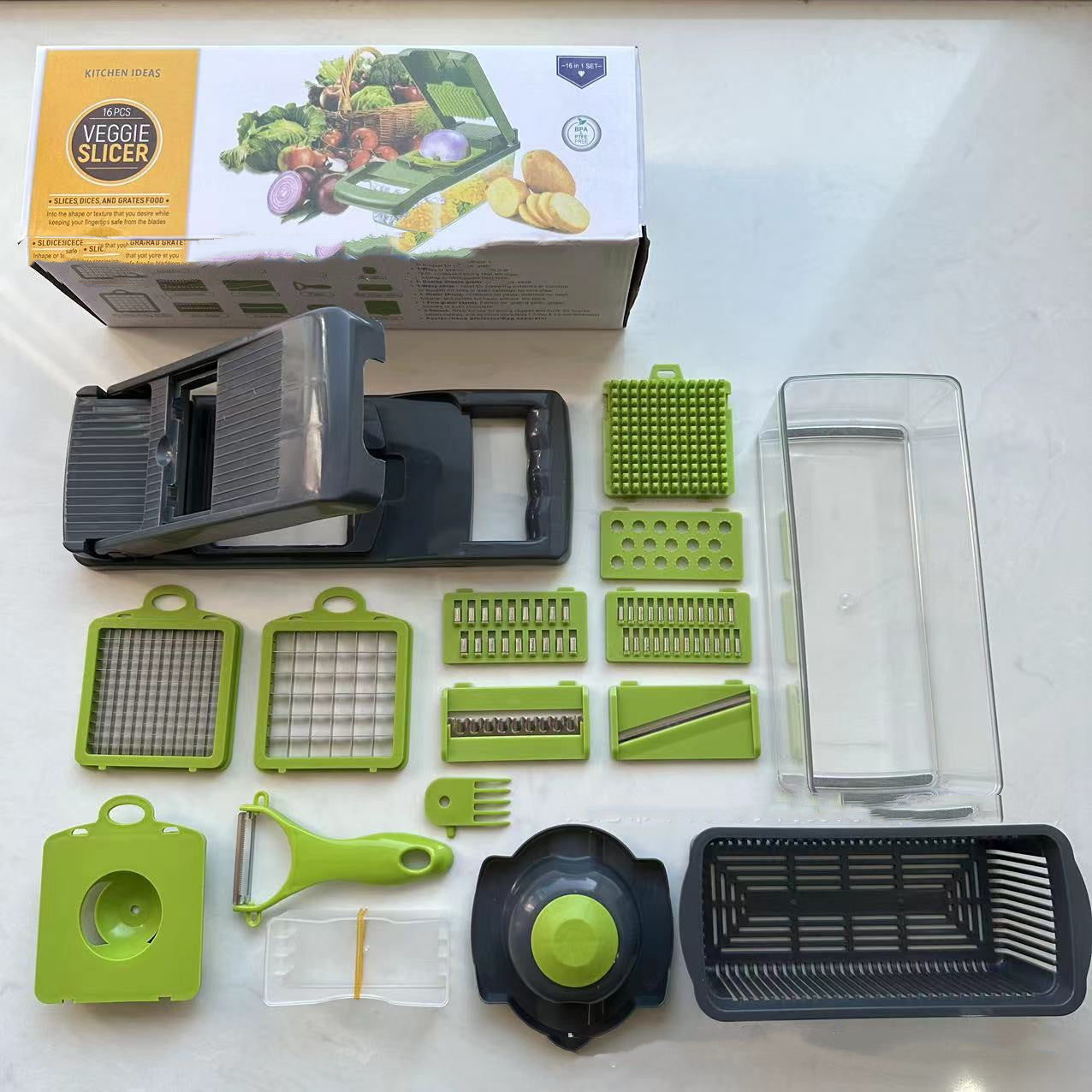 Chopper Storage Fantastic Kitchen Shred Dicing Slicer Vegetable Cutting My Store