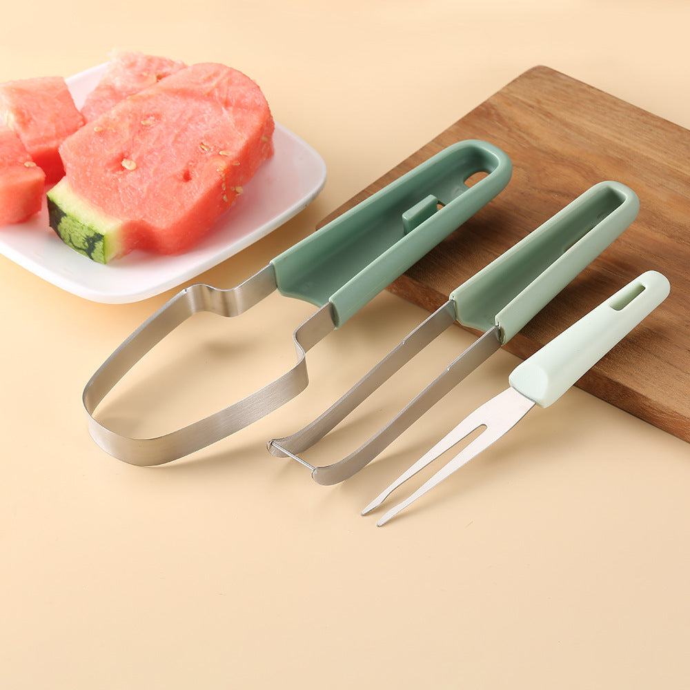 Kitchen Three-in-one Stainless Steel Fruit Cutting Gadget My Store