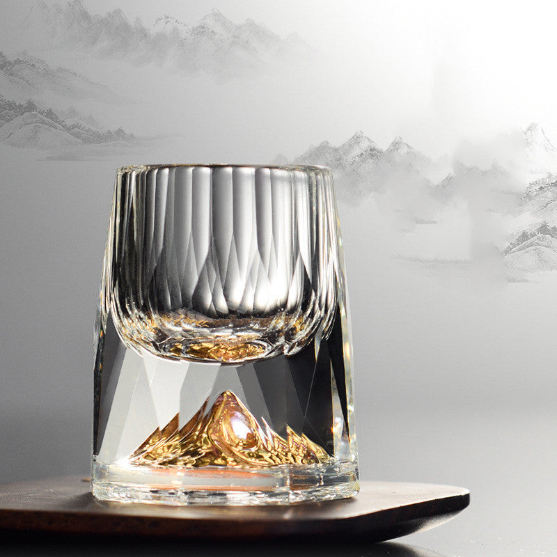 Three-dimensional Crystal Cut Jinshan Liquor Glass My Store