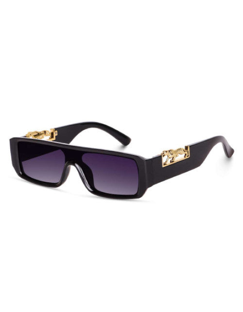 Black trendy square sunglasses Dropdash